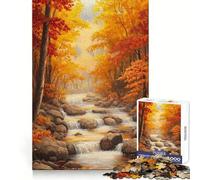 Rompecabezas Autumn Creek para Adultos, 1000 Piezas, desafío Inteligente, Ocio, Escape, Cierre Fino, Regalo Original (38x26cm)