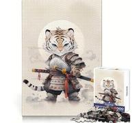 Rompecabezas Baby Tiger Samurai de 1000 Piezas para adultosIdeal para ejercitar la Memoria, Relajarse y desconectarCierre seguroEl Mejor Regalo (50x75cm)