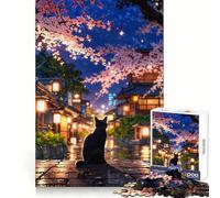 Rompecabezas Bajo el Dosel de Sakura para Adolescentes 1000 Entrenamiento Inteligente Tiempo Libre Feliz Corte Impecable Feliz Navidad (38x26cm)