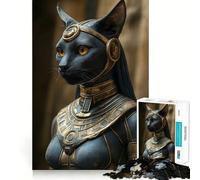 Rompecabezas Bastet de 1000 Piezas,Realista,con Bordes, desarrollar la Mente,Jugar despacio y divertirse,Regalo de cumpleaños (38x26cm)