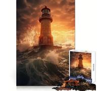 Rompecabezas Beacon in The Tempest para Adolescentes, 1000 Piezas, Bienestar Cerebral, estimulación Suave, Cierre Perfecto, Regalo significativo (38x26cm)