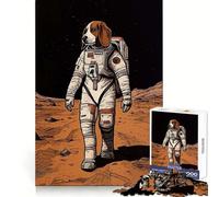 Rompecabezas Beagle Astronauta en Marte, 1000 Piezas, para Adolescentes, Desarrollo de Habilidades analíticas, Tiempo Libre y relajación, Ideal para Las Fiestas (38x26cm)