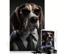 Rompecabezas Beagle Mafia Boss de 1000 Piezas para Adolescentes: Desarrollo de Habilidades analíticas, Tiempo Libre y atención plenaIdeal para Las Fiestas (50x75cm)