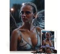 Rompecabezas Bella Ángel bajo la Lluvia para Adolescentes, 1000 Piezas, estimulación cognitiva, Entretenimiento Relajante, Corte preciso, (38x26cm)