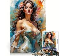 Rompecabezas Belleza Angélica de 1000 Piezas para Adolescentes Desarrolla Habilidades y Disfruta del Tiempo Libre Bordes nítidos Regalo Ideal para Las Fiestas (38x52cm)