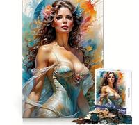 Rompecabezas Belleza Angélica para Adolescentes, 1000 Piezas, Concentración Mental, Recreación Pacífica, Ajuste Perfecto, Regalo Encantador (50x75cm)