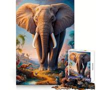 Rompecabezas Beyond The Elephant de 1000 Piezas para Adolescentes Entrenamiento de concentración, Tiempo Libre, unión Perfecta, Regalo Encantador (38x26cm)