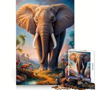 Rompecabezas Beyond The Elephant de 1000 Piezas para Adultos Diversión Intelectual, distracción Relajante, Corte preciso, Regalo Original (38x52cm)