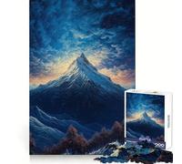 Rompecabezas Beyond The Mountain de 1000 Piezas para Adultos Agudeza Mental Un pasatiempo Relajante Ajuste preciso Un Regalo Ideal para Las Fiestas (38x26cm)