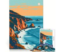 Rompecabezas Big Sur California Art Teenager de 1000 Piezas para estimular la Memoria y el cerebroUn Regalo significativo con Cierre Seguro (38x26cm)