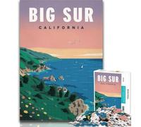 Rompecabezas Big Sur para Adultos, 1000 Piezas, para Adolescentes, Juego desafiante y Familiar, interacción Entre Padres e Hijos, 75x50cm