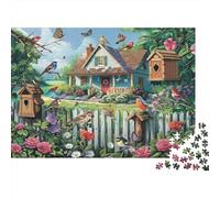 Rompecabezas Birds House Garden De 1000 Piezas para Adultos, Rompecabezas Adultos, Juego Didáctico Decoración para El Hogar 52x38cm/1000pcs