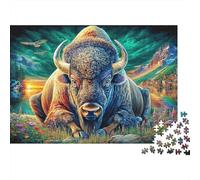 Rompecabezas Bisonte Europeo 1000 Piezas para Adultos Y Niños - DIY Puzzle Entretenimiento Creativo Y Desafío Relajante 52x38cm/1000pcs