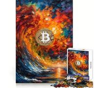 Rompecabezas Bitcoin Wave de 1000 Piezas para Adultos Fomenta la concentración, desarrolla la Habilidad y aprovecha Bien el Tiempo ¡Sorpresa navideña! (50x75cm)