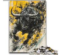 Rompecabezas Black Gold Bull de 2000 Piezas para Adultos Un Juego desafiante, Toda la Familia (70x100cm)