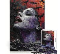 Rompecabezas Black Magic Fashion de 1000 Piezas para Adultos, Ideal para ejercitar la Mente, Disfrutar del Ocio y Regalar en Navidad (50x75cm)