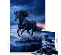 Rompecabezas Black Majesty para Adultos de 1000 Piezas Estimula la Memoria, Evita distracciones y CREA una Experiencia Festiva Sorprendente (38x26cm)