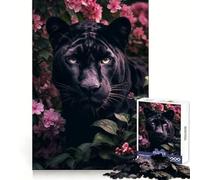 Rompecabezas Black Panther in Bloom para Adultos, 1000 Piezas, para una Actividad Creativa y Relajante, Ajuste Perfecto, Regalo Encantador (50x75cm)