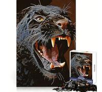 Rompecabezas Black Tiger Vintage de 1000 Piezas para Adolescentes, Bienestar Cerebral, Momentos de Relax, Cierre Perfecto, Regalo sincero (38x52cm)
