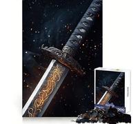 Rompecabezas Blade of Eternal Flames de 1000 Piezas para Adultos Actividad Cerebral, Relajante y Divertida Corte preciso Regalo Ideal de Navidad (50x75cm)