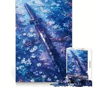 Rompecabezas Blade of The Blue Garden para Adolescentes, 1000 Piezas, Entrenamiento Mental, Entretenimiento Tranquilo, Ajuste Perfecto, Regalo Creativo (50x75cm)