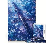 Rompecabezas Blade of The Blue Garden para Adultos, 1000 Piezas, para desarrollar la Memoria, para un Momento de Ocio Tranquilo, Bordes limpios, (38x52cm)