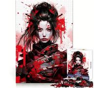 Rompecabezas Blood Samurai de 1000 Piezas, para ejercitar la Mente, Disfrutar del Ocio, con Cierre Seguro, Regalo de cumpleaños (50x75cm)