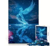 Rompecabezas Blue Phoenix Rising from Water para Adultos, 1000 Piezas, Entrenamiento Mental, Escape Relajante, Corte Uniforme, Regalo Alegre (50x75cm)