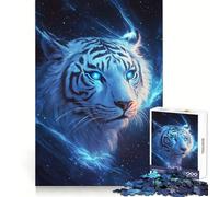 Rompecabezas Blue Tiger Starlight de 1000 Piezas Desarrolla tu Capacidad Mental, fomenta el Ocio y el Placer Cierre Seguro Regalo de cumpleaños (50x75cm)