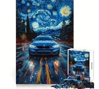 Rompecabezas BMW M Noche Estrellada para Adultos, 1000 Piezas, Creativo, Relajante, con Bordes precisos, Sorpresa navideña (38x26cm)
