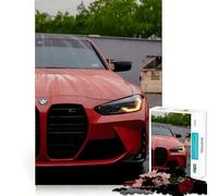 Rompecabezas BMW M Rojo de 1000 Piezas para Adolescentes Refuerza la Memoria y el vínculo Familiar Borde preciso Regalo Original (38x52cm)