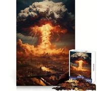 Rompecabezas Bomba Atómica de 1000 Piezas para Adultos: práctica de razonamiento, Escape Consciente, Bordes Premium, Regalo navideño (50x75cm)