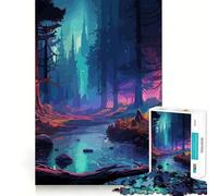 Rompecabezas Bosque Antiguo,1000 Piezas,estimulación cognitiva,Piezas sin Rebabas,Corte Limpio,Juguete de Entretenimiento para Interiores (38x52cm)