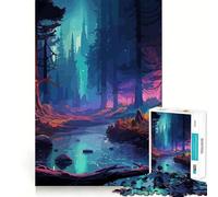 Rompecabezas Bosque Antiguo para Adolescentes,1000 Piezas,Juego de Habilidades Mentales,Cortado con Láser para un Tiempo de Entrenamiento Infalible y un Ejercicio Mental en Casa (38x26cm)