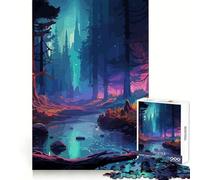 Rompecabezas Bosque Antiguo para Adultos 1000 Piezas Poder Mental Escape Relajante Bordes Uniformes (38x26cm)