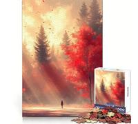 Rompecabezas Bosque de otoño con Figura y Rayos de Sol, 1000 Piezas para adolescentesPiensa Que el Tiempo de Entrenamiento está Bien empleadoBordes definidosRegalo Festivo (50x75cm)