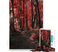 Rompecabezas Bosque de Otoño de Ucrania,1000 Piezas,Juego de concentración Mental,Corte de precisión,Bordes Lisos,Actividad Absorbente para Noches tranquilas (50x75cm)