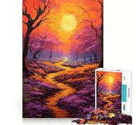 Rompecabezas Bosque Encantado Místico para Adultos, 1000 Piezas, Juguete de Habilidad para Desarrollar la Razón, Alivio de la Ansiedad, Corte Exacto, Regalo Elegante (38x52cm)
