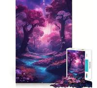 Rompecabezas Bosque Encantado Místico para Adultos, 1000 Piezas, Juguete para ejercitar la Mente, Tiempo de relajación, diseño, Montaje, (38x26cm)