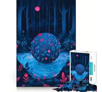 Rompecabezas Bosque Maravillas 1000 Piezas Juego de lógica y Pensamiento Experto en Corte Artesanía Momento de Tranquilidad Ejercicio Mental en casa (38x26cm)