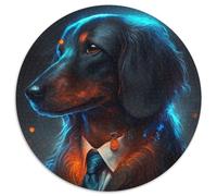 Rompecabezas Boss Doberman de 1000 Piezas para Adultos. Diversión en casa, Regalo de cumpleaños y de Viaje. 67,5 x 67,5 cm.