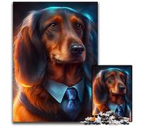 Rompecabezas Boss Doberman para Adultos, 1000 Piezas, Rompecabezas difíciles para Adultos, Juego de desafío Mental para Adolescentes y Familia, 26x38cm/10,23x14,96 Pulgadas
