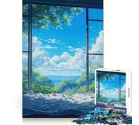 Rompecabezas Brisa de Tranquilidad para Adolescentes,1000 Piezas,para desarrollar la Memoria,calmar la Mente,diversión,Bordes limpios,Regalo de Temporada (38x26cm)