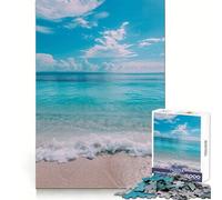 Rompecabezas Brisa Marina Tranquila de 1000 Piezas para Adultos Ideal para ejercitar la Mente y Relajarse Bordes limpios Navidad (50x75cm)