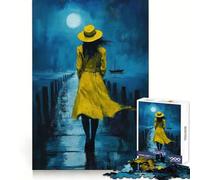 Rompecabezas Brisa Nocturna para Adultos, 1000 Piezas, Juguete Inteligente para Jugar en Interiores, Corte Limpio, (38x26cm)