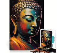 Rompecabezas Buda Zen de 1000 Piezas Diversión para ejercitar la Mente Piezas sin Rebabas y de Corte Limpio Actividad Absorbente para Noches tranquilas (38x26cm)