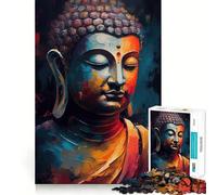 Rompecabezas Buda Zen para Adultos,1000 Piezas,Juego de Habilidad y Pensamiento,Troquelado de Alta precisión,desafío entretenido para el Tiempo Libre (38x26cm)