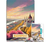 Rompecabezas Budapest para Adultos, 1000 Piezas, Juego Familiar, antiestrés, desafío difícil, Gran Regalo y Juguete, 50x75cm