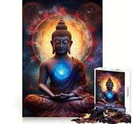 Rompecabezas Buddha Planet Plasma Ball de 1000 Piezas para Adultos Regalos para ejercitar la Mente y Disfrutar de un Momento de Paz Ideal para Navidad (38x52cm)