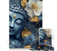 Rompecabezas Buddha Serenity para Adultos de 1000 Piezas Agudeza Mental,atención Plena,Ocio,Ajuste preciso, (50x75cm)